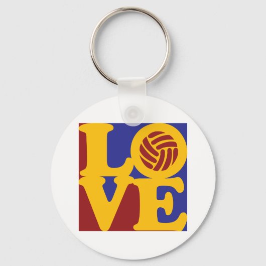 Volleyball Love Sleutelhanger (Voorkant)