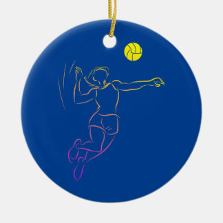Volleyball Lover Cute Dabbing Volleyball Keramisch Ornament