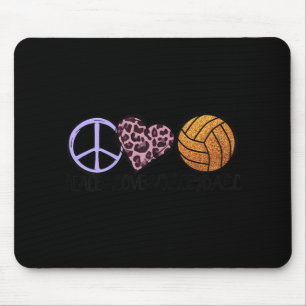 Volleyball Lover leuke Peace Love Volleyball Muismat