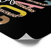 Volleyball Ma Leopard Volleyball Coach Team Gift Poster (Hoek)