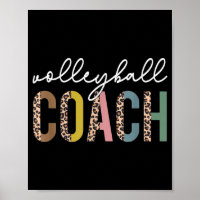 Volleyball Ma Leopard Volleyball Coach Team Gift