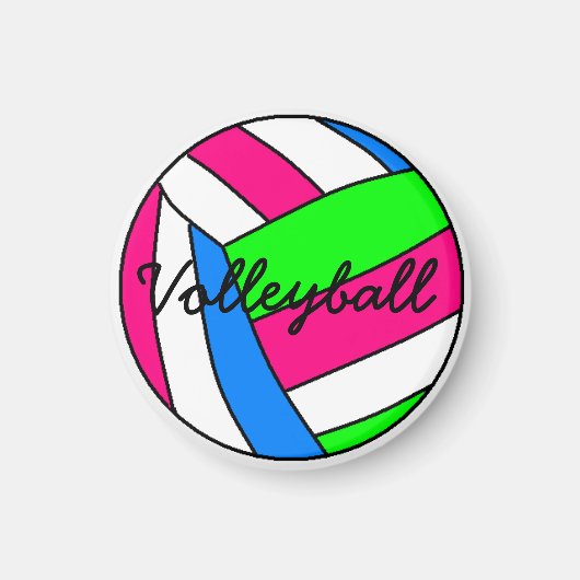 Volleyball Magnet Magneet (Voorkant)