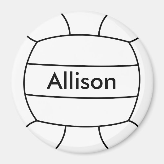 Volleyball Magnet Magneet (Voorkant)