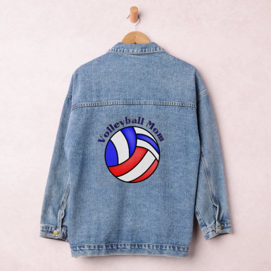 Volleyball mama denim jacket (Hangar)