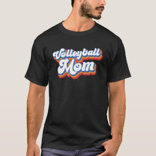 Volleyball mama Leopard Funny Ball Moederdag T-shirt