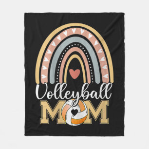 Volleyball mama T-shirt Leopard Moederdag Fleece Deken