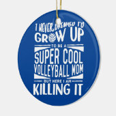 Volleyball mama Volleyball Lover Moederdag Keramisch Ornament (Links)