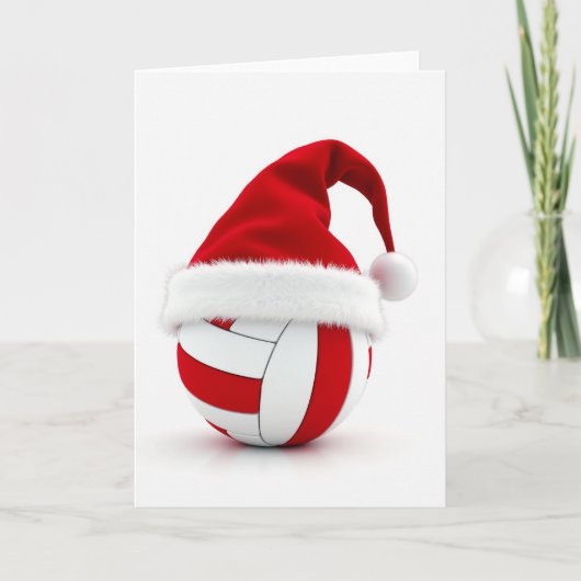 Volleyball Merry Christmas Card Kaart (Voorkant)