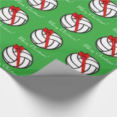 Volleyball Merry Kerstmis Cadeaupapier (Hoek)
