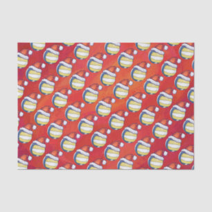 Volleyball met kerstPet Tissuepapier