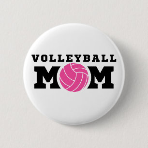 VOLLEYBALL MOM RONDE BUTTON 5,7 CM