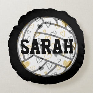 Volleyball Monogram Rond Kussen