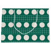 Volleyball motif fête grand sac cadeau (Devant)