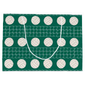Volleyball motif fête grand sac cadeau (Dos)