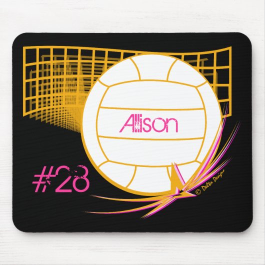 Volleyball Mousepad Muismat (Voorkant)