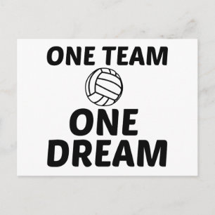 VOLLEYBALL ONE TEAM ONE DREAM BRIEFKAART