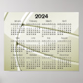 Volleyball ontwerp 2024 kalender poster (Voorkant)