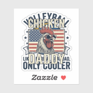 Volleyball Opa Vintage Grappig Shirt Ontwerp_1 Sticker