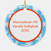 VolleyBall Ornament Personalize Server (Achterkant)