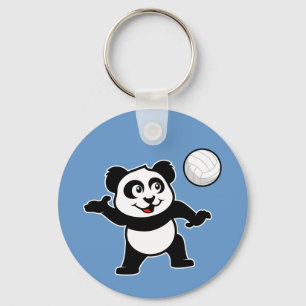 Volleyball Panda Sleutelhanger