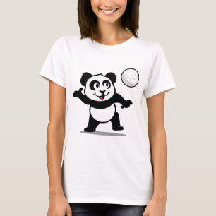 Volleyball Panda T-shirt