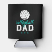 Volleyball Pap Proud Vader van de Zoon van de Spel Blikjeskoeler (Voorkant)