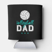 Volleyball Pap Proud Vader van de Zoon van de Spel Blikjeskoeler (Achterkant)