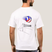 Volleyball Pap T-shirt (Achterkant)