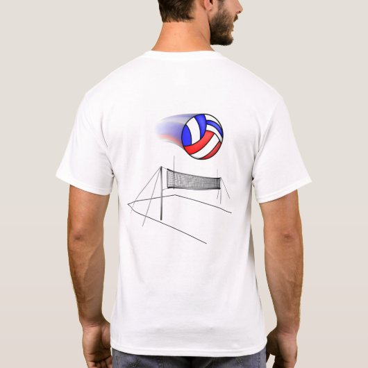 Volleyball Pap T-shirt (Achterkant)