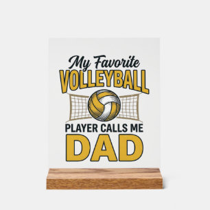 Volleyball Papa Mijn Favoriete Speler Noemt Me Pap Acryl Bord