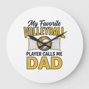 Volleyball Papa Mijn Favoriete Speler Noemt Me Pap Grote Klok