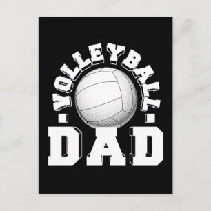 Volleyball Papa Oud School Elegant Briefkaart