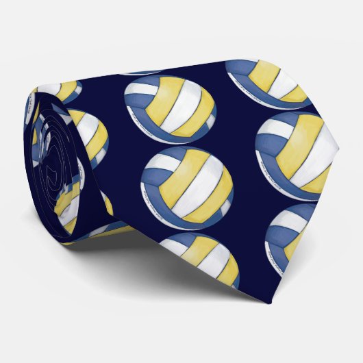 Volleyball Pattern Stropdas (Opgerold)