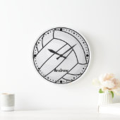 Volleyball Personnalisé Amateurs de sports Horloge (Maison)