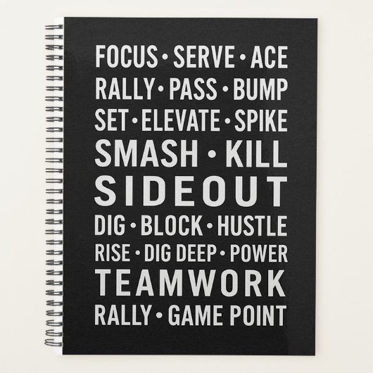 Volleyball Planner, Motivational Game Sequences Planner (Voorkant)