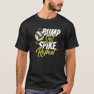 Volleyball Player Ball Spike Set  Coach Bu T-shirt