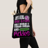 Volleyball Player Coach Pickle Lover Funny Gift Draagtas (Dichtbij)