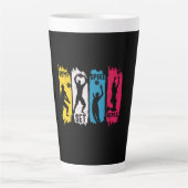 Volleyball Player | Set Spike Repeat Latte Mok (Voorkant)