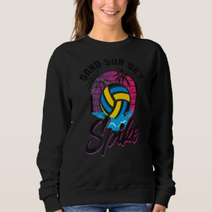 Volleyball Player Team Retro 90s zand Trui