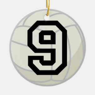 Volleyball Player Uniform nummer 9 Ornament