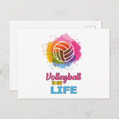 Volleyball Player Volleyball Beach Team Gift Idee Briefkaart (Voorkant / Achterkant)