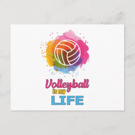 Volleyball Player Volleyball Beach Team Gift Idee Briefkaart (Voorkant)