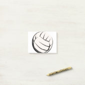 Volleyball Post-it® Notes (Op bureau)