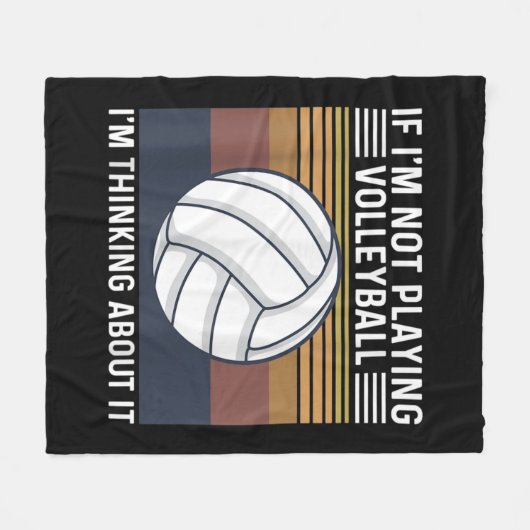 Volleyball Quote voor een volleybalspeler Fleece Deken (Voorkant (Horizontaal))