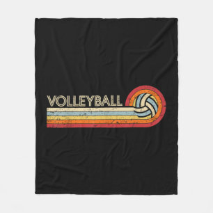 Volleyball Retro Cool  Tiener Volwassenen Volleyb Fleece Deken