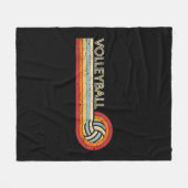 Volleyball Retro Cool  Tiener Volwassenen Volleyb Fleece Deken (Voorkant (Horizontaal))