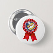 Volleyball Ribbons 2de Ronde Button 5,7 Cm (Voorkant /achterkant)