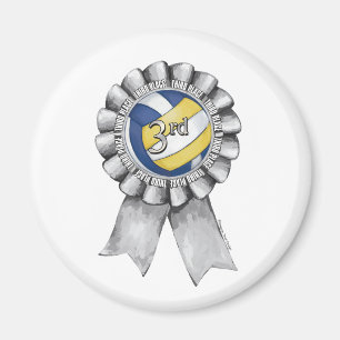 Volleyball Ribbons 3de Magneet