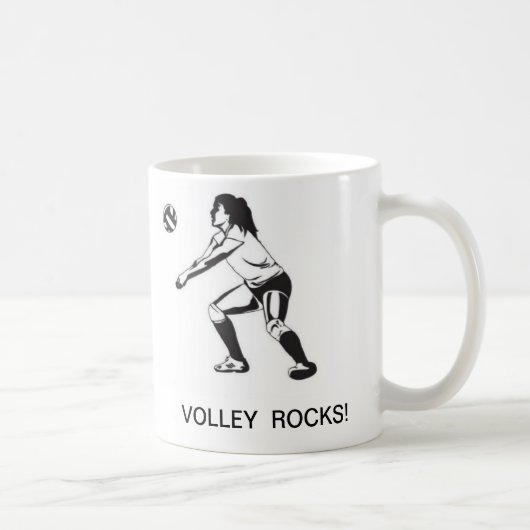 VOLLEYBALL ROCKS!Coffee Mug (Droite)
