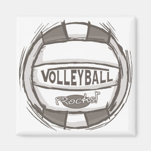 Volleyball Rocks Magneet